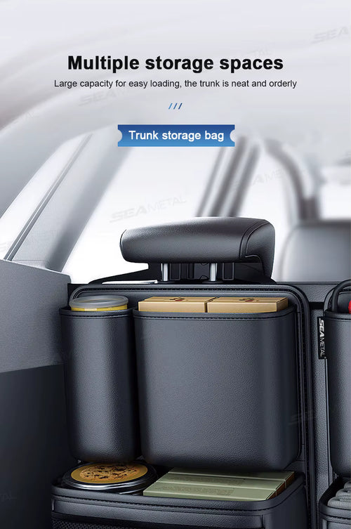 KlarAuto Kofferraum-Organizer aus Kunstleder