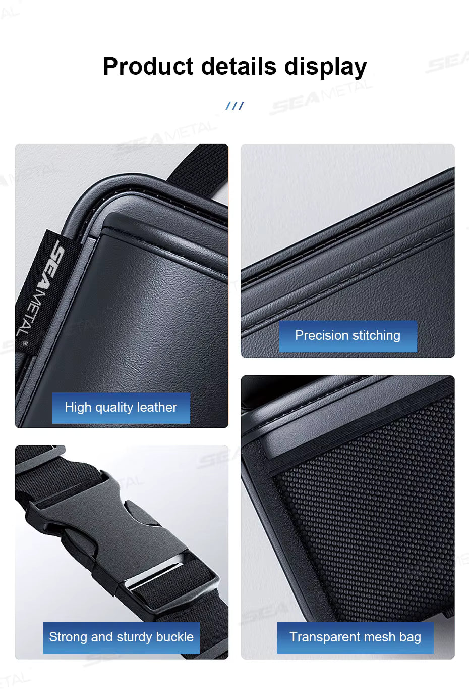 KlarAuto Kofferraum-Organizer aus Kunstleder