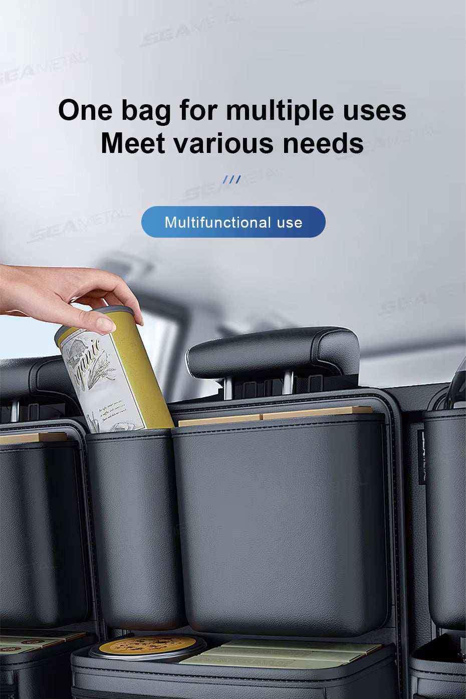 KlarAuto Kofferraum-Organizer aus Kunstleder